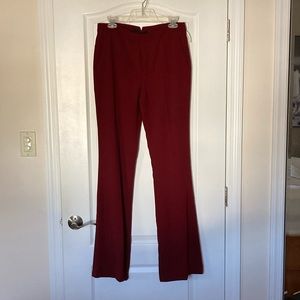 Zara Dark Red Flared Pant-Size M  Never Worn with Tags